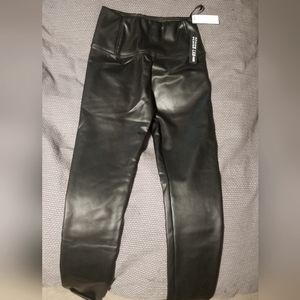 Leather leggings